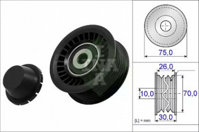 WILMINK GROUP wg1253148 -  Паразитный / ведущий ролик, поликлиновой ремень